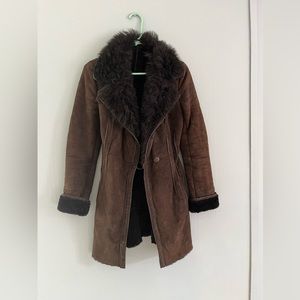 French Shearling Penny Lane style coat